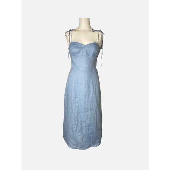 Amanda Uprichard X REVOLVE Cava Midi Dress Sky Blue S - Picture 3 of 11
